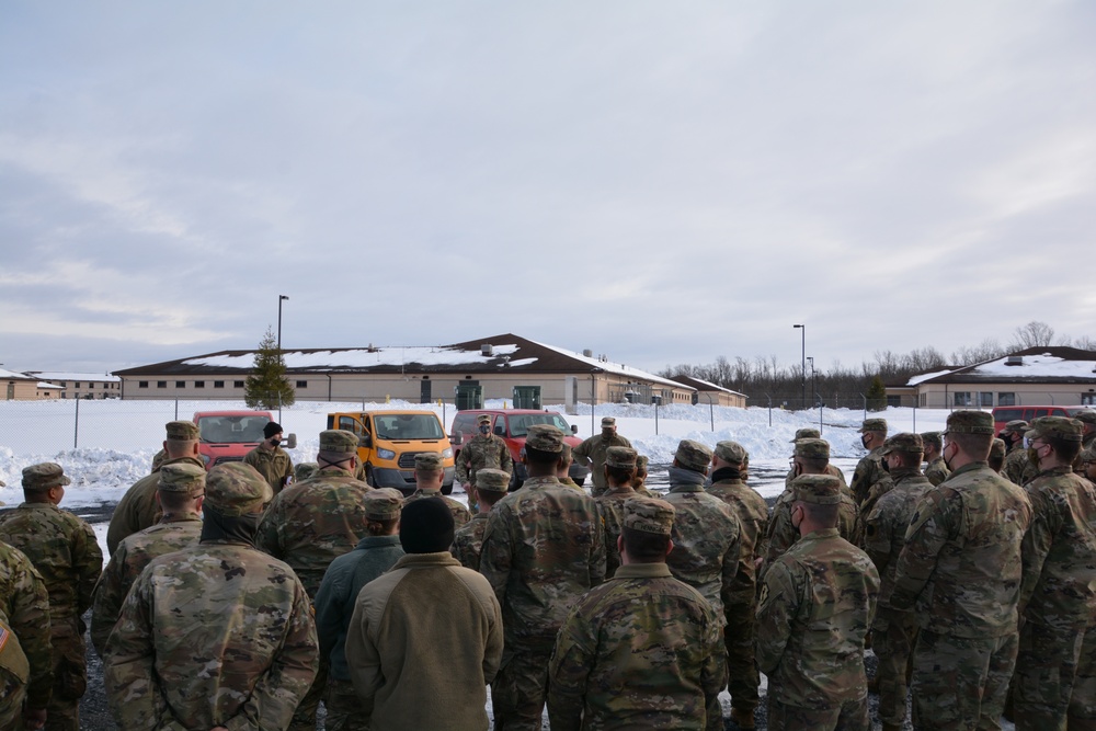 Pa. National Guard troops depart Fort Indiantown Gap, headed to District of Columbia