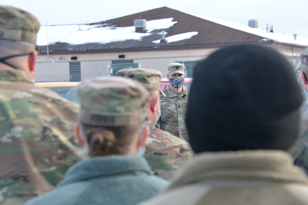 Pa. National Guard troops depart Fort Indiantown Gap, headed to District of Columbia