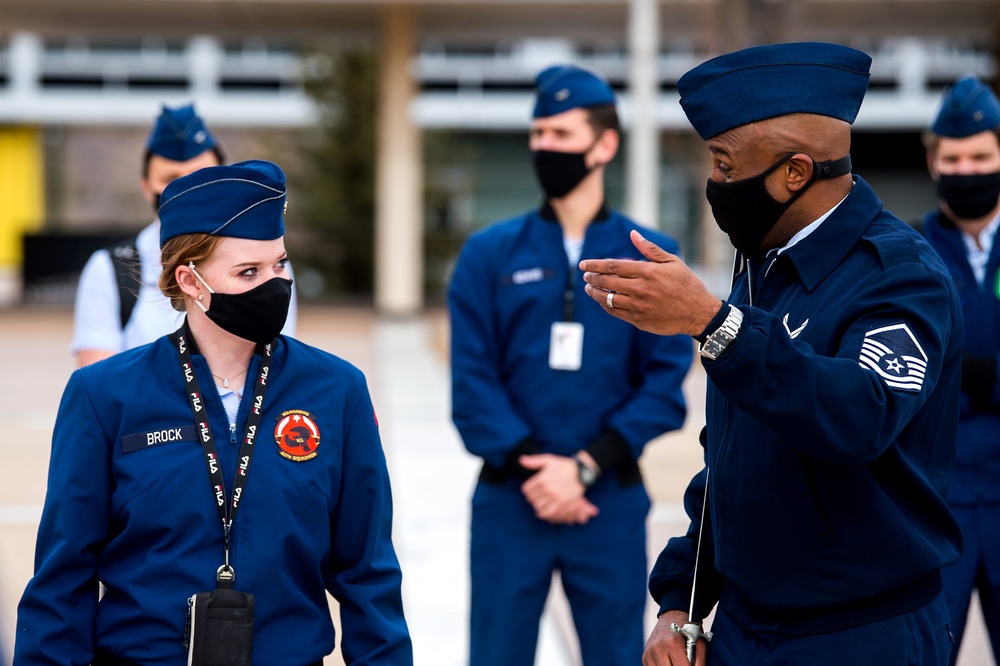 U.S. Air Force Academy Drill and Ceremonies Training Feb. 2021