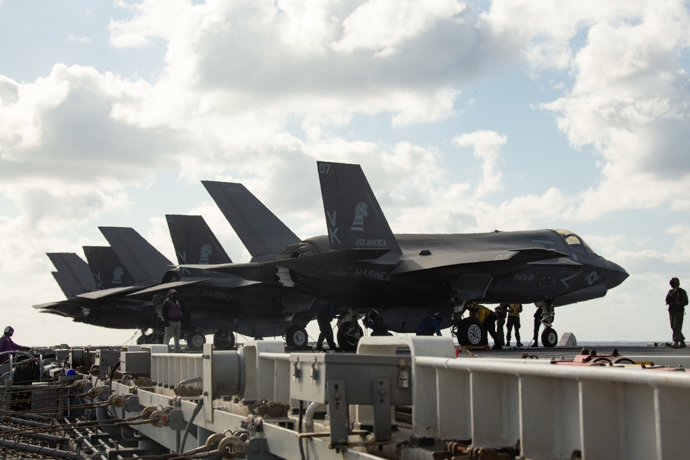 F-35B on the USS America