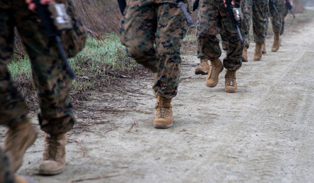 Infantry Marines step it out during second week of IMC