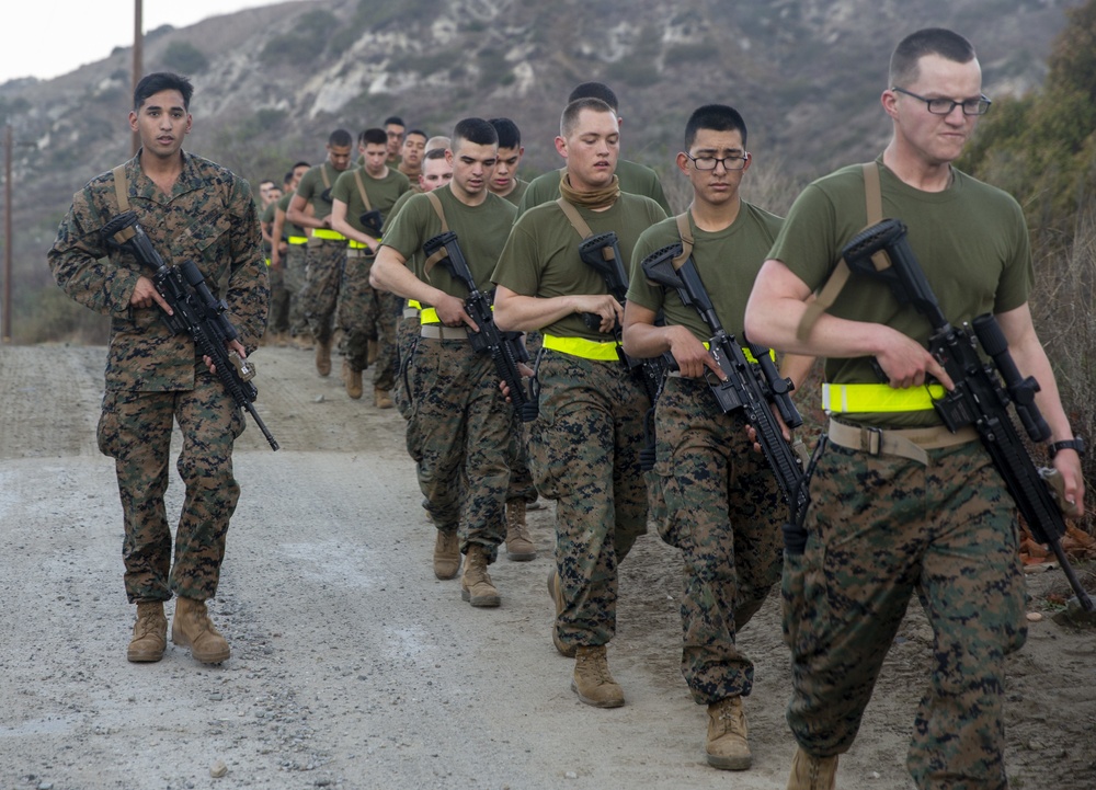 Infantry Marines step it out during second week of IMC