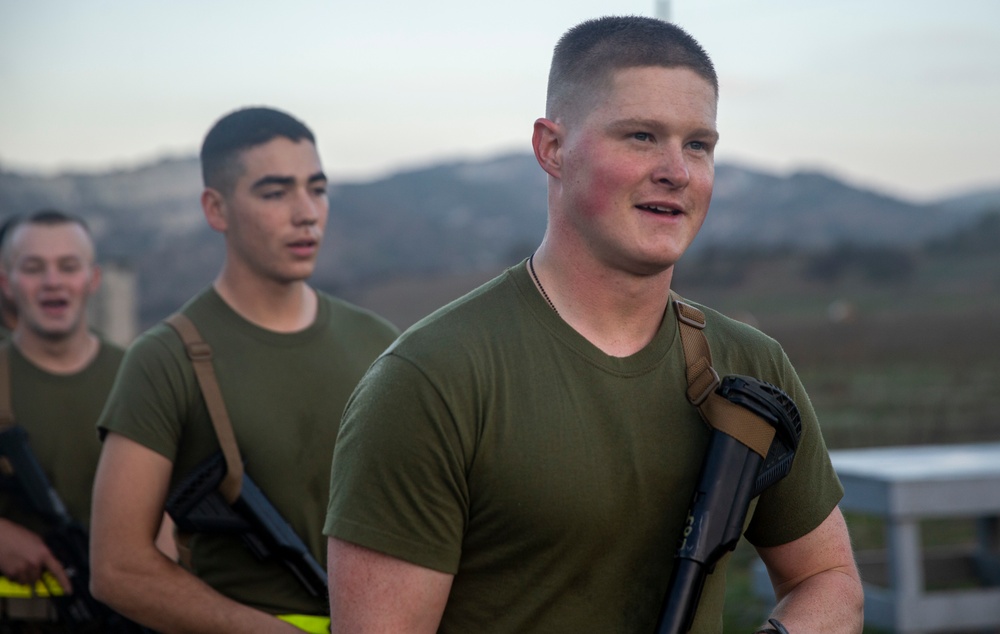 Infantry Marines step it out during second week of IMC