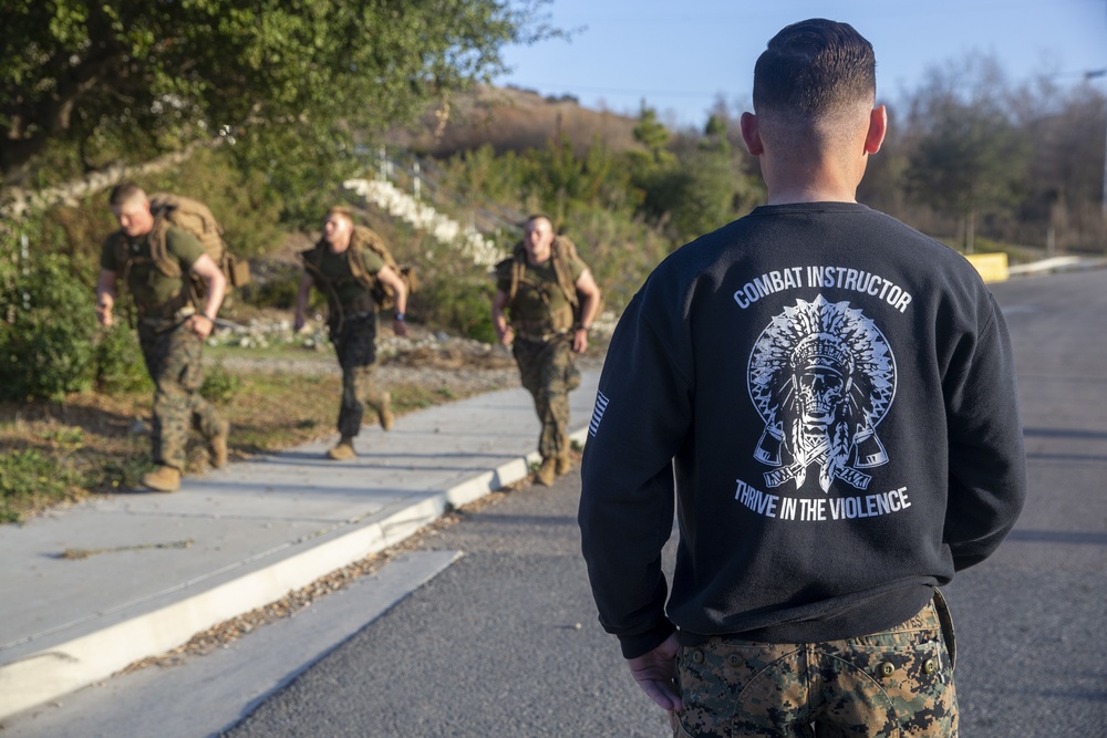 Infantry Marines step it out during second week of IMC