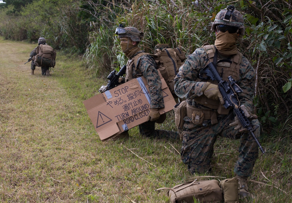 Marines with BLT 3/4 train in Okinawa