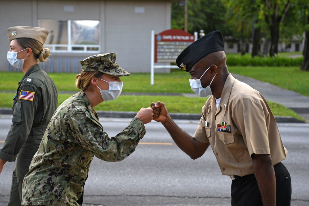 HM1 Azunie Reenlistment Diego Garcia - Feb. 5, 2021