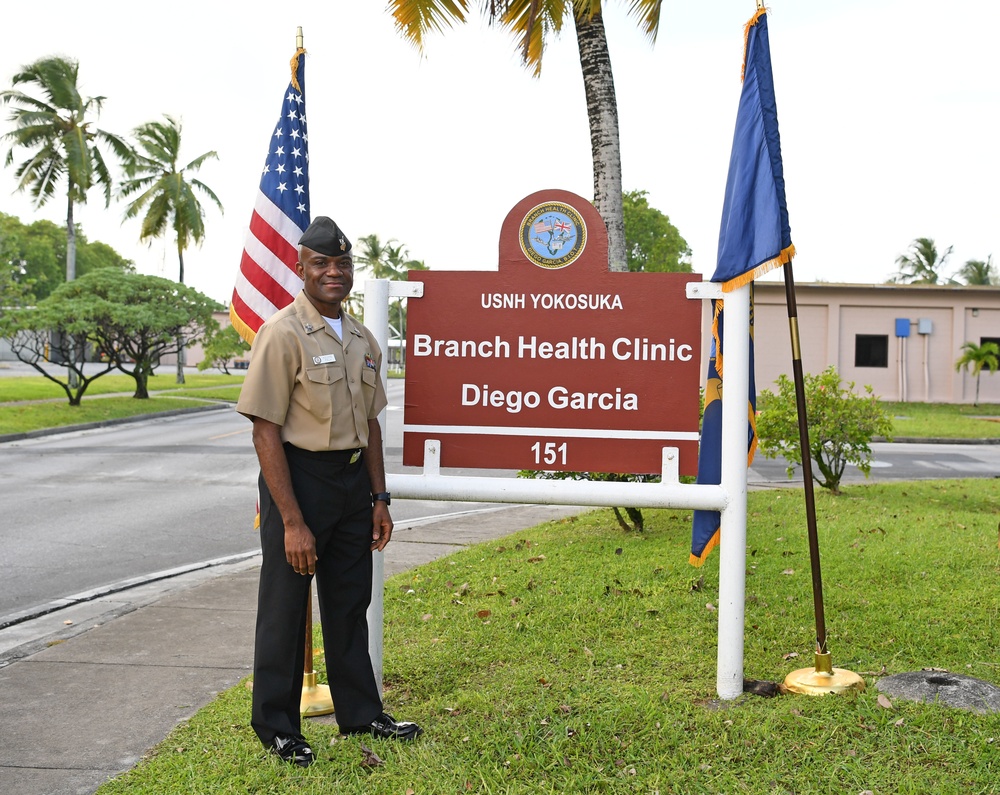 HM1 Azunie Reenlistment Diego Garcia - Feb. 5, 2021