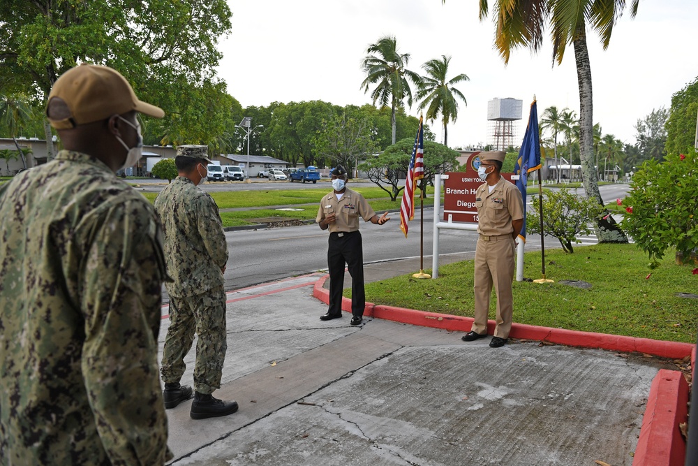 HM1 Azunie Reenlistment Diego Garcia - Feb. 5, 2021