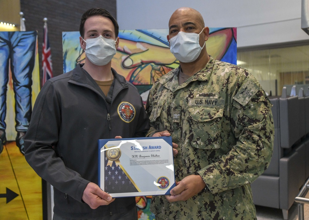 NMCCL Staff members receive Starfish Awards.