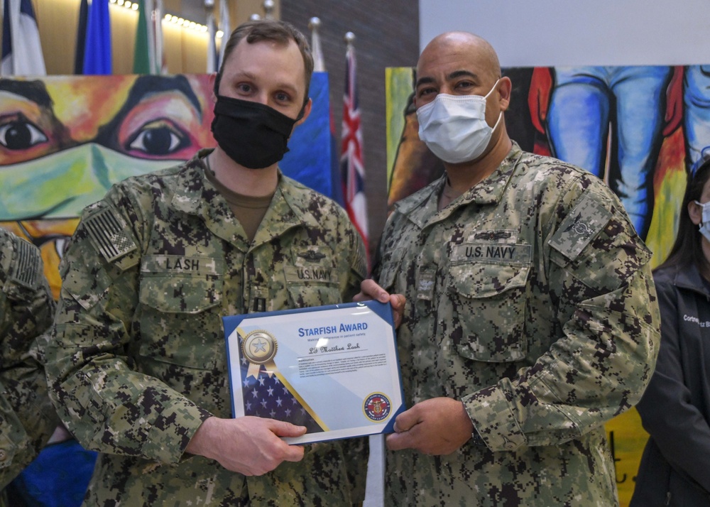 NMCCL Staff members receive Starfish Awards.