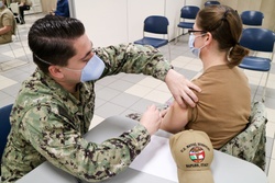 USNH Naples Administers Second Dose of COVID-19 Vaccine [Image 2 of 4]