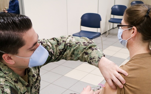USNH Naples Administers Second Dose of COVID-19 Vaccine