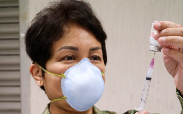 USNH Naples Administers Second Dose of COVID-19 Vaccine