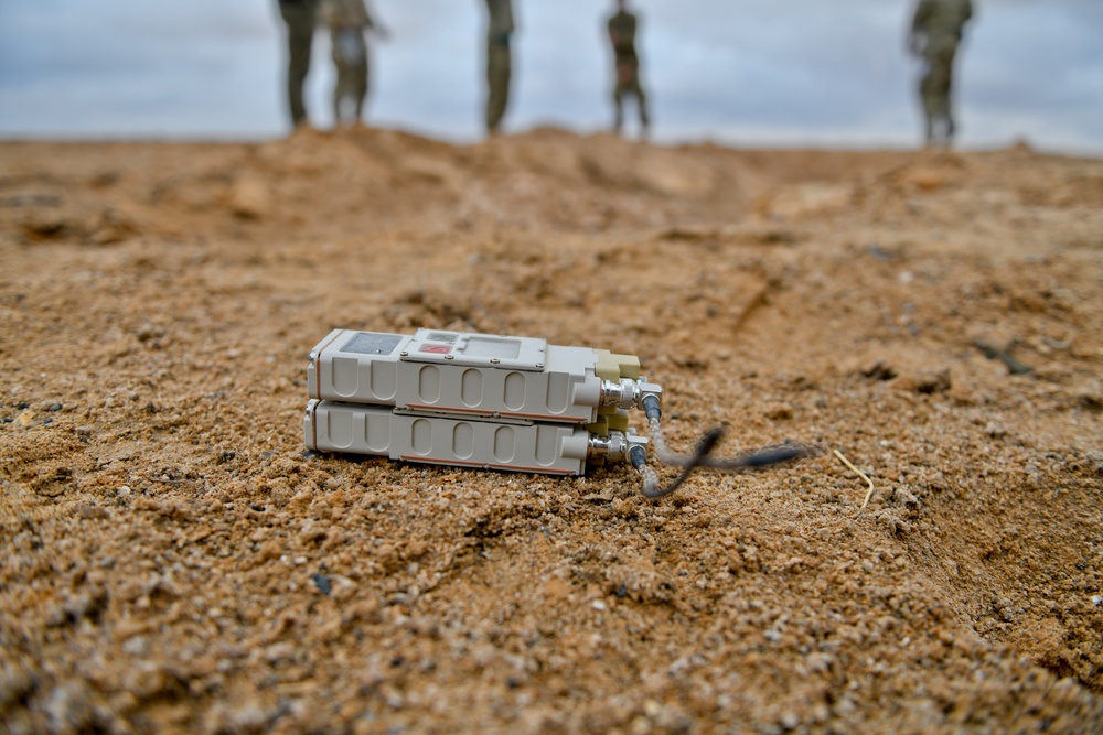 Members of the 332 Air Expeditionary Wing EOD Perform Ordnance Disposal