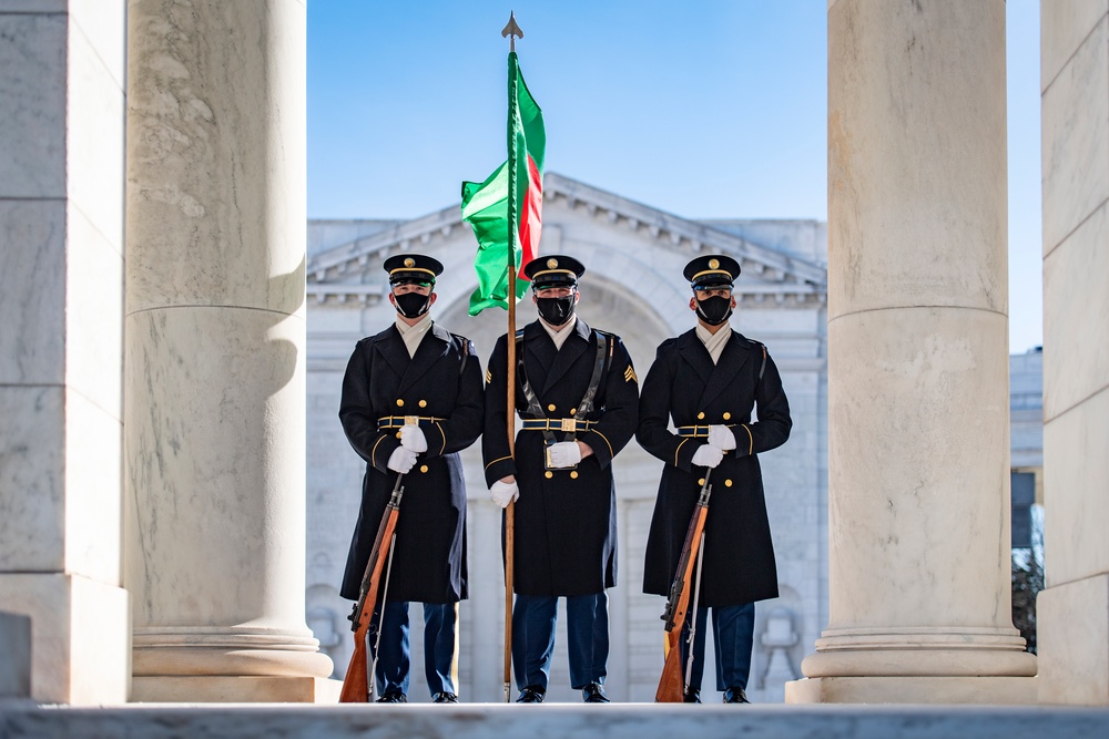 Chief of Army Staff of the Bangladesh Army Aziz Ahmed Participates in an Army Full Honors Wreath-Laying Ceremony at the Tomb of the Unknown Soldier