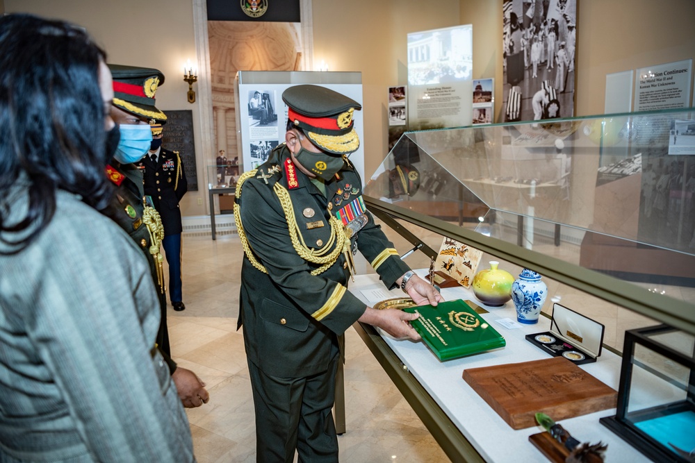 Chief of Army Staff of the Bangladesh Army Aziz Ahmed Participates in an Army Full Honors Wreath-Laying Ceremony at the Tomb of the Unknown Soldier