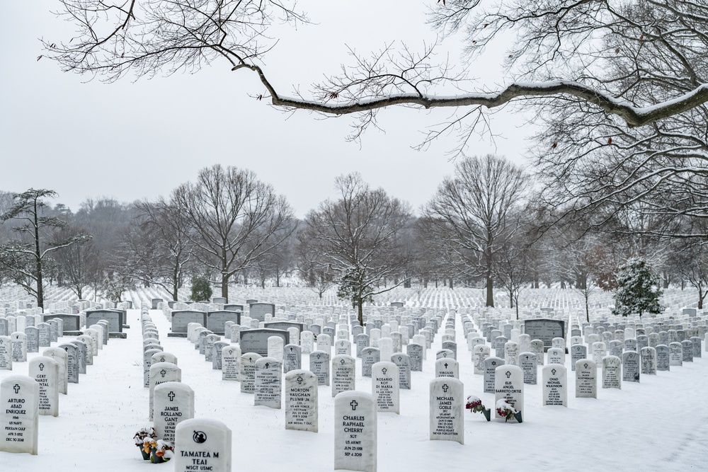 Winter at Arlington National Cemetery 2021