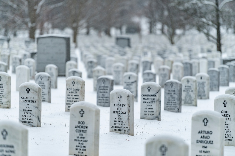 Winter at Arlington National Cemetery 2021