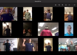 Rear Admiral "Joey" Tynch enlists North Carolina's newest future Sailors