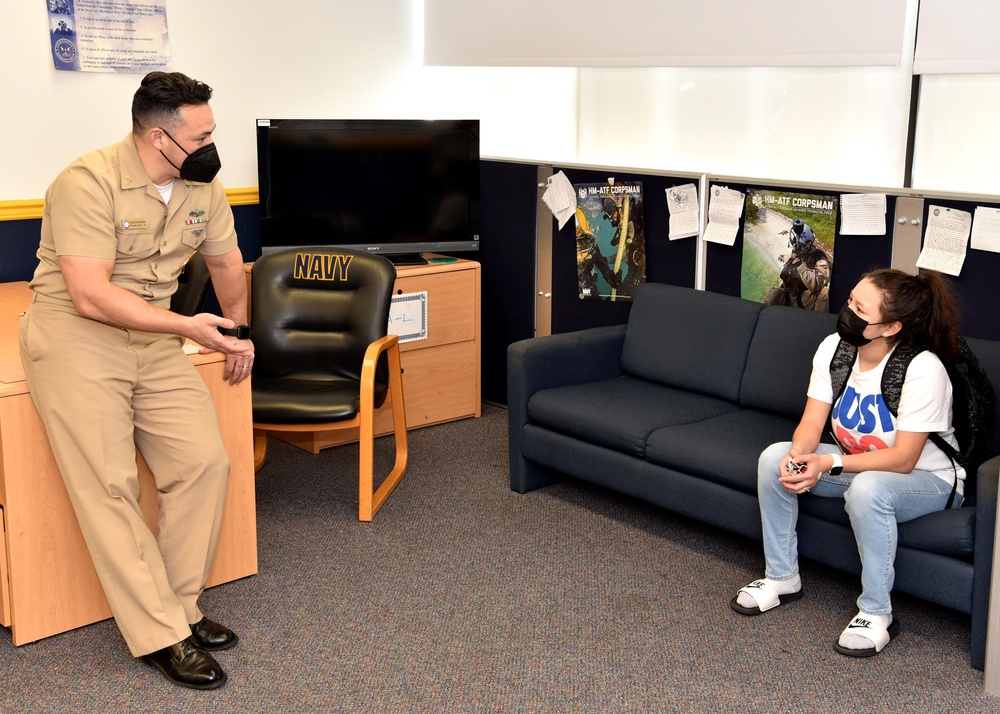 Navy Recruiting Region West Chief Recruiter visits NTAG San Antonio