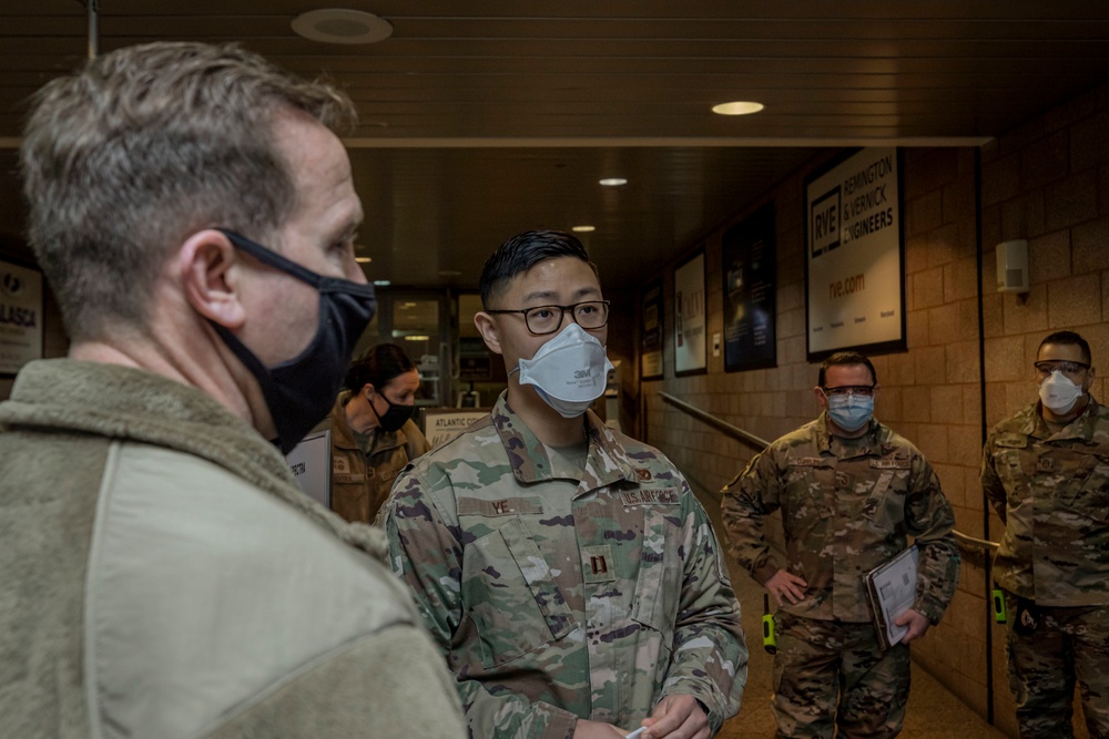 Airmen support COVID-19 Mega-Site vaccinations