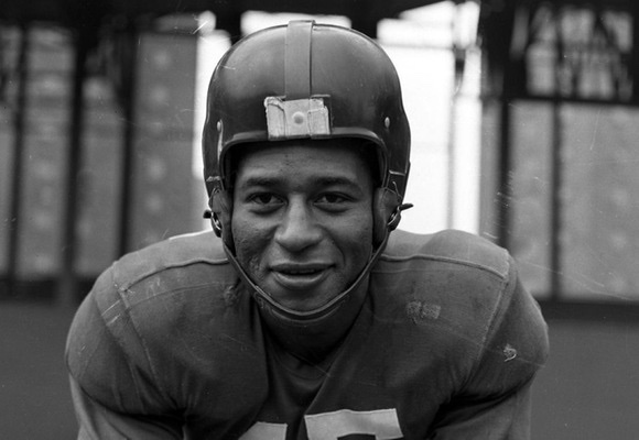 Emlen Tunnell was the first African American to play NFL football for the New York Giants. Tunnell also posthumously received the Coast Guard Silver Lifesaving Medal for his actions in World War II. (U.S. Coast Guard courtesy photo)