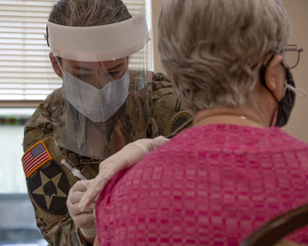 Mobile vaccination team Soldiers vaccinate high risk community members