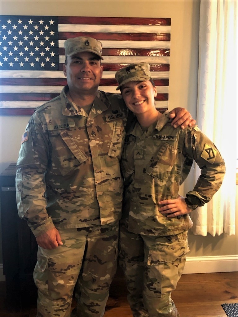 Father and daughter serve together with Massachusetts National Guard in Nation’s Capital