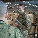 NY Guard Brig. Gen. David Warager visits troops at Javits Center in support of state efforts to administer COVID-19 vaccines