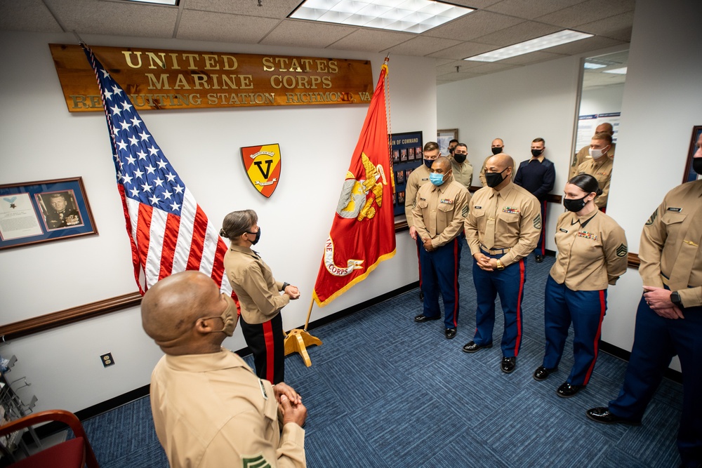 Eastern Recruiting Region Command visits Recruiting Station Richmond