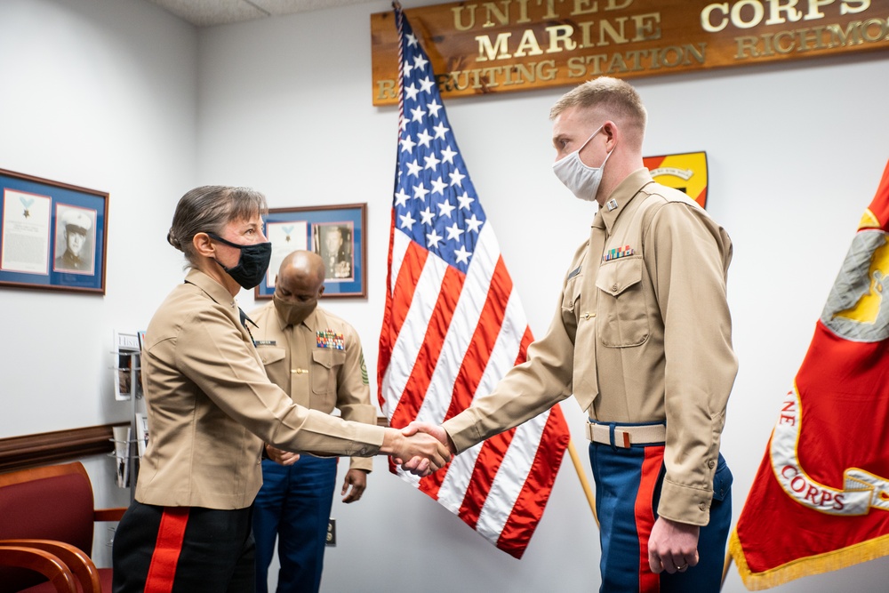 Eastern Recruiting Region Command visits Recruiting Station Richmond