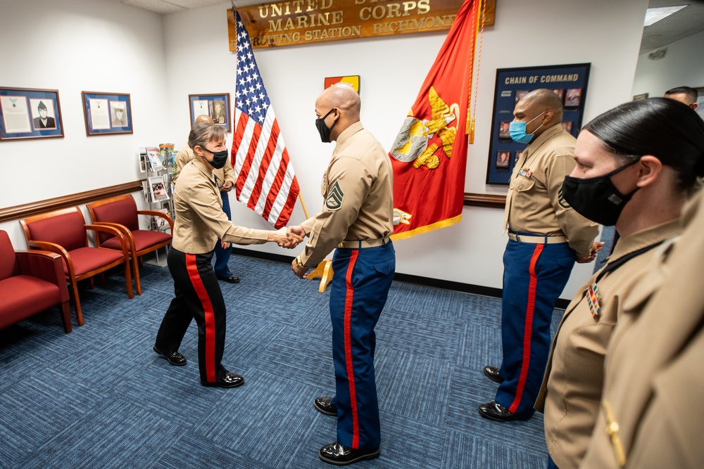 Eastern Recruiting Region Command visits Recruiting Station Richmond