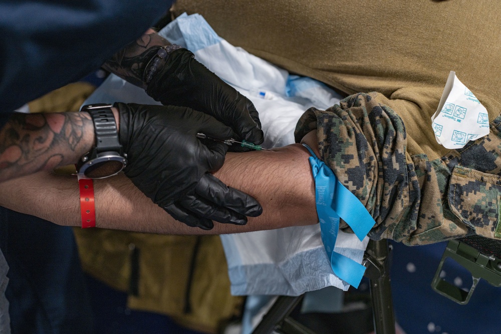 Sailors aboard USS Makin Island conduct mass casualty training event