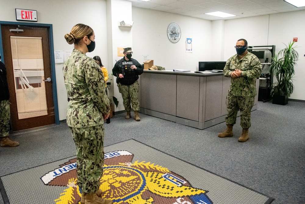 MA3 Mackenzie Crockett reenlistment ceremony