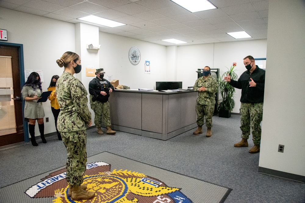 MA3 Mackenzie Crockett reenlistment ceremony