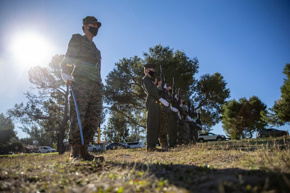 Marines prepare for Reagan wreath laying ceremony
