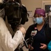 Maj. Becky Bautch is interviewed at The Los Angeles County University of Southern California Medical Center Intensive Care Unit