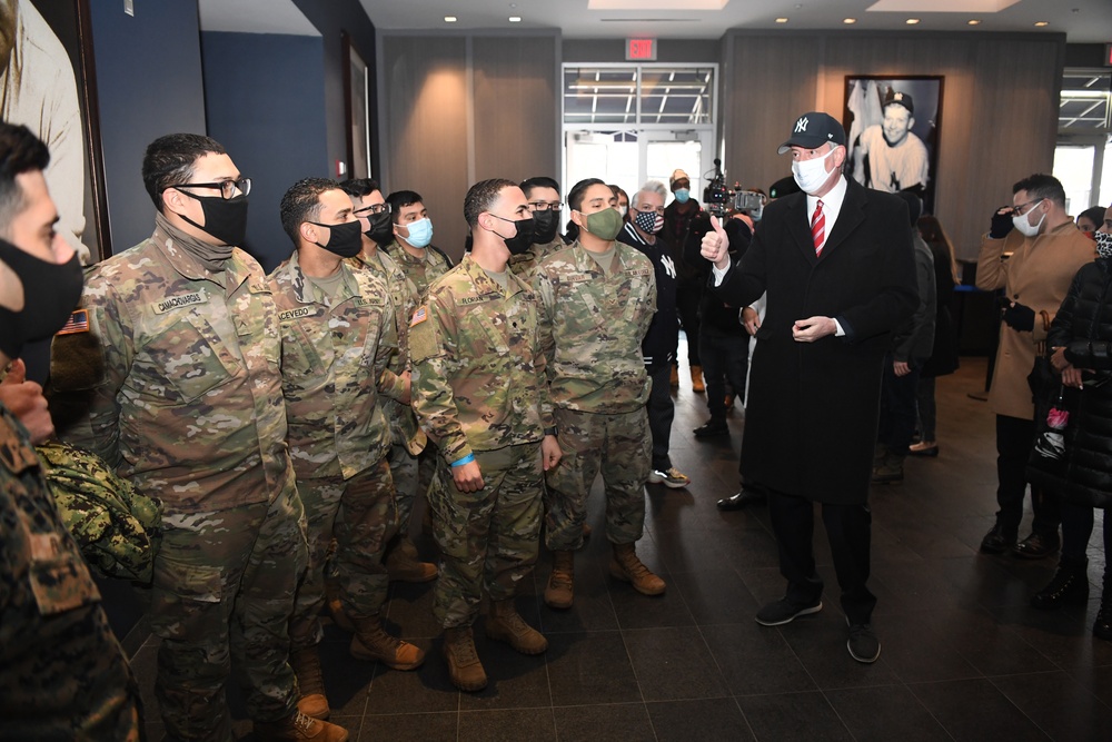 New York National Guard Supports COVID-19 Response at Yankee Stadium