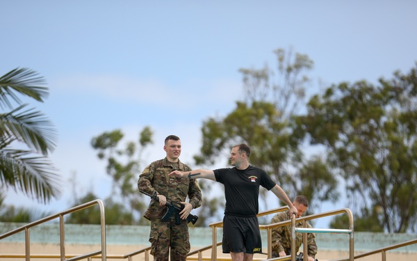 Combat water survival testing