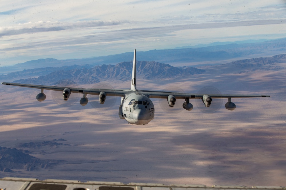 Marines fly the 'Herc' over Southern California