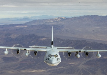 Marines fly the 'Herc' over Southern California