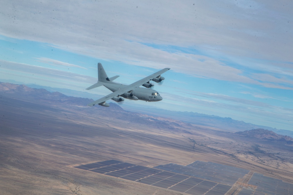 Marines fly the 'Herc' over Southern California