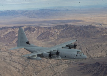 Marines fly the 'Herc' over Southern California