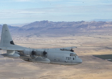 Marines fly the 'Herc' over Southern California