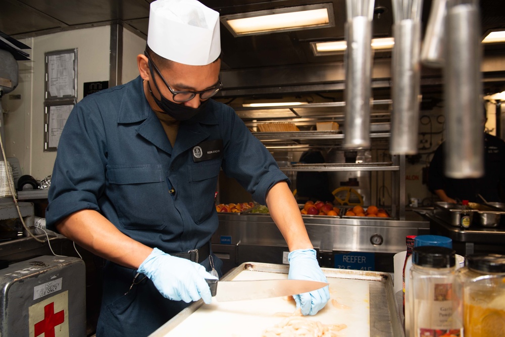 Princeton Sailors Prepare Meals