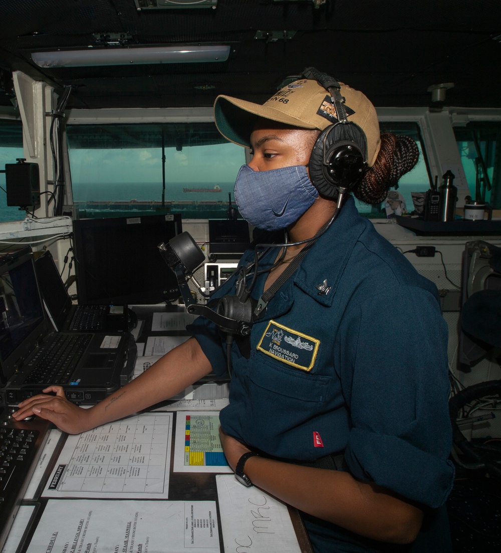 USS Nimitz Transits Strait Of Malacca