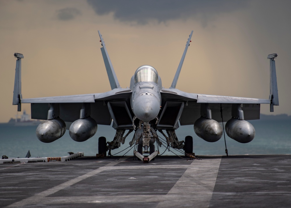 Nimitz Transits Strait Of Malacca