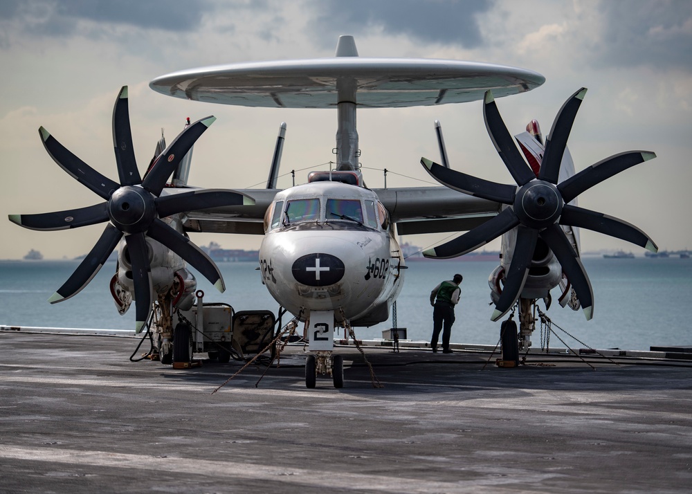 Nimitz Transits Strait Of Malacca