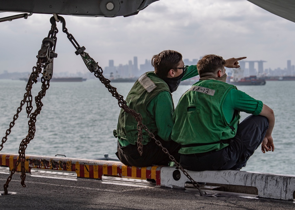 Nimitz Transits Strait Of Malacca