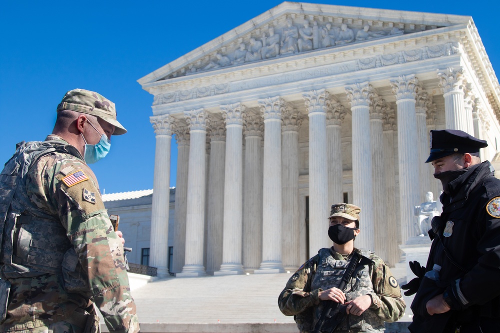 Kansas National Guard Teams with US Supreme Court Police